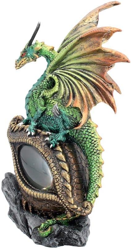 Nemesis Now U2023F6 Eye Of The Dragon Green Figurine 25cm Green