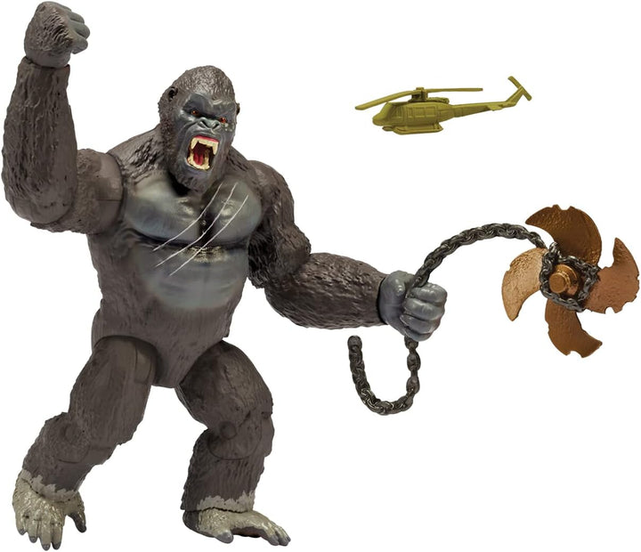 MonsterVerse MNG18000 Skull Island 6'' Ferocious Kong mit Hubschrauber und Kette Pr