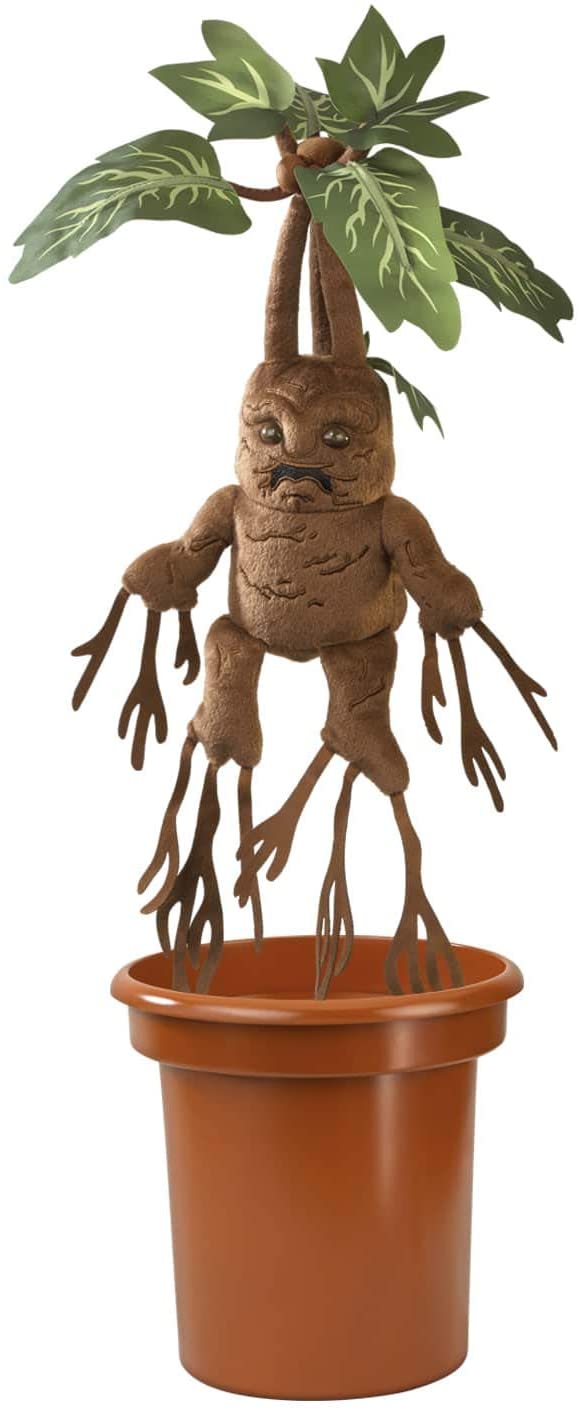 The Noble Collection Harry Potter Mandrake Interactive Plush with Pot - Officially Licensed 10in (30cm) Electronic Plush Toy Dolls Gifts