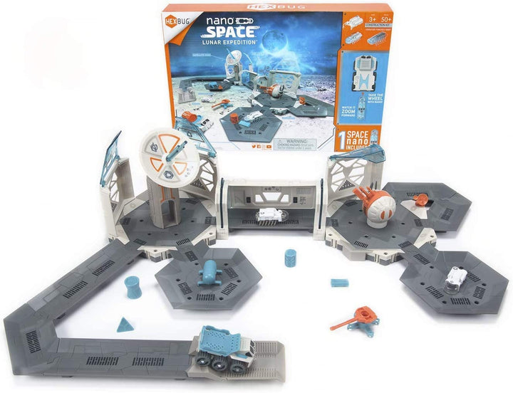 HEXBUG nano Space Lunar Expedition - Playset con pilas para niños