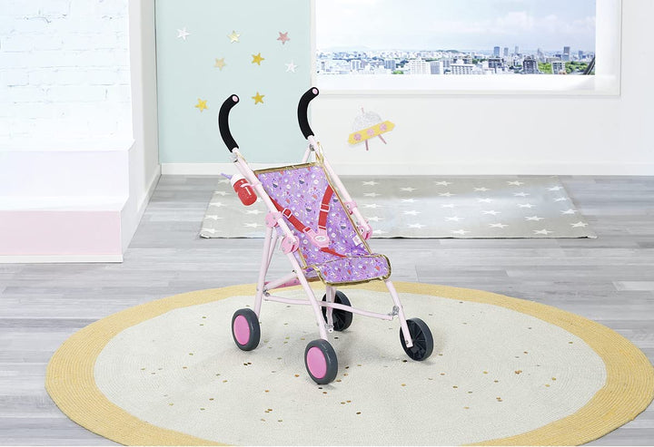 Baby Born Happy Birthday Deluxe Buggy – Stern- und Weltraum-Thema – einfach für kleine Hände