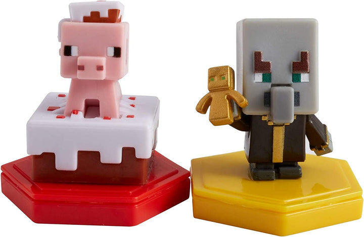 MINECRAFT Earth BOOST MINIFIGUREN 2ER-PACK NFC-Chip-Spielzeug, Earth Augmented Reality-Handyspiel, basierend auf dem Minecraft-Videospiel, ideal zum Spielen, Tauschen und Sammeln, Abenteuerspielzeug