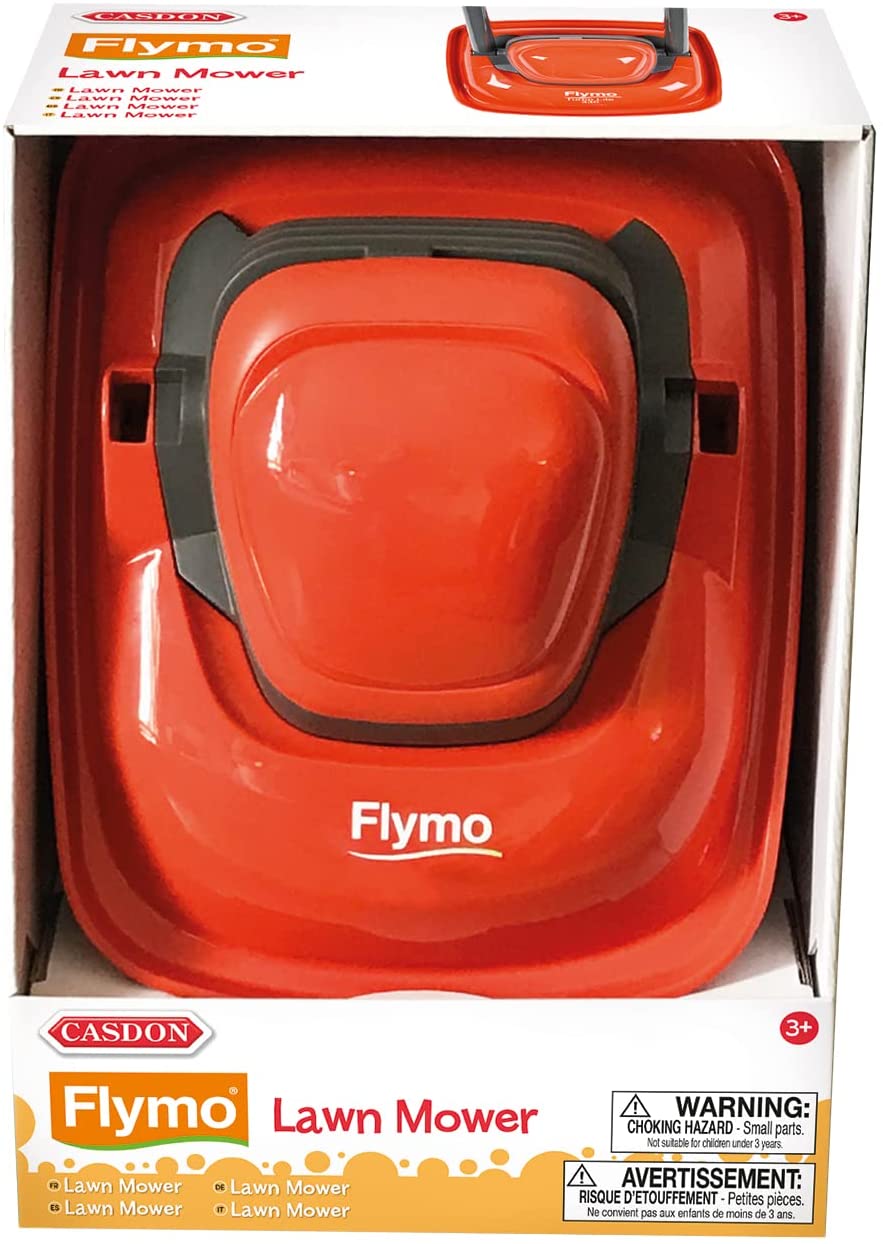 Casdon Flymo Rasenmäher | Klickender Spielzeug-Rasenmäher für Kinder ab 3 Jahren | Kann sein