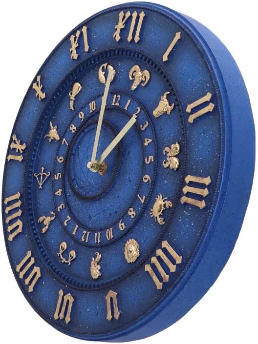 Nemesis Now Zodiac-Zeitanzeiger, 34,7 cm, Blau