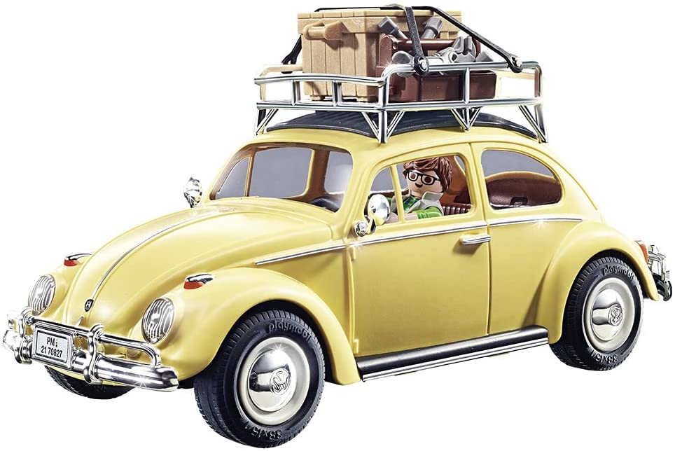 Playmobil 70827 Volkswagen Käfer, Gelbes Familienauto, Sonderedition für Fans und Sammler
