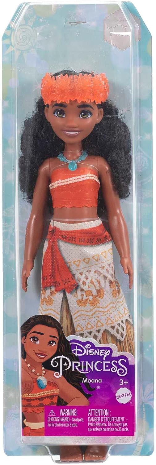 Disney Princess Toys, Moana Posable Fashion Doll with Sparkling Clothing and Accessories