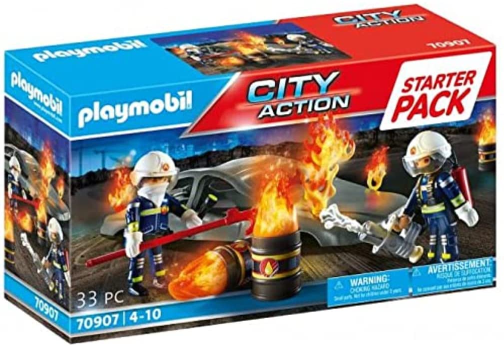 Playmobil STARTER PACK POMPIER+INCENDIE