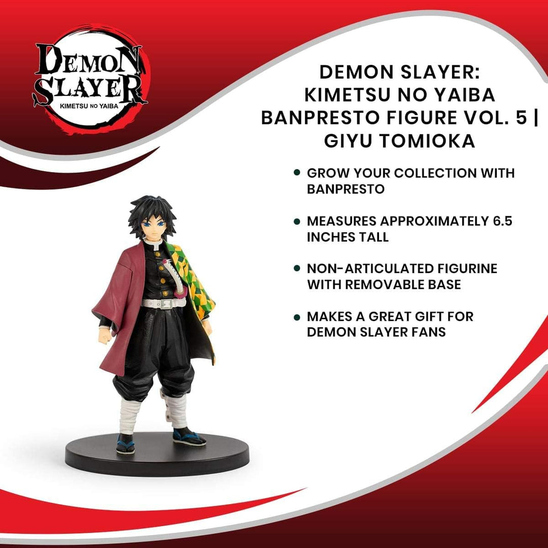 Banpresto BP19943R Kimetsu no Yaiba Figur Band 5 (B:Giyu Tomioka), Mehrfarbig