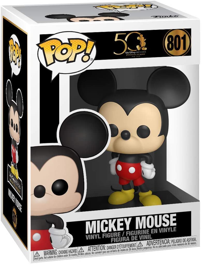 50 World Disney Archief Mickey Mouse Funko 49893 Pop! Vinyl #801
