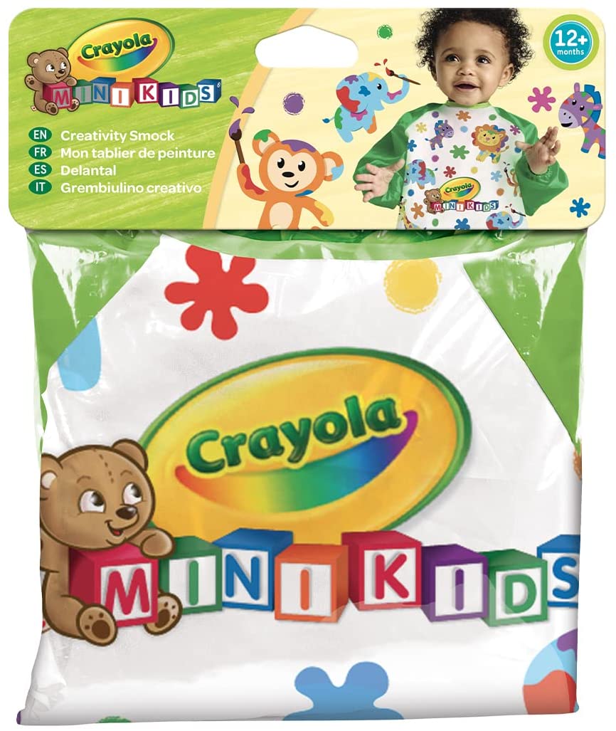 CRAYOLA 25-3940 Langarmschürze zum Schutz der Kleidung, Alter 12 Monate, Gewicht