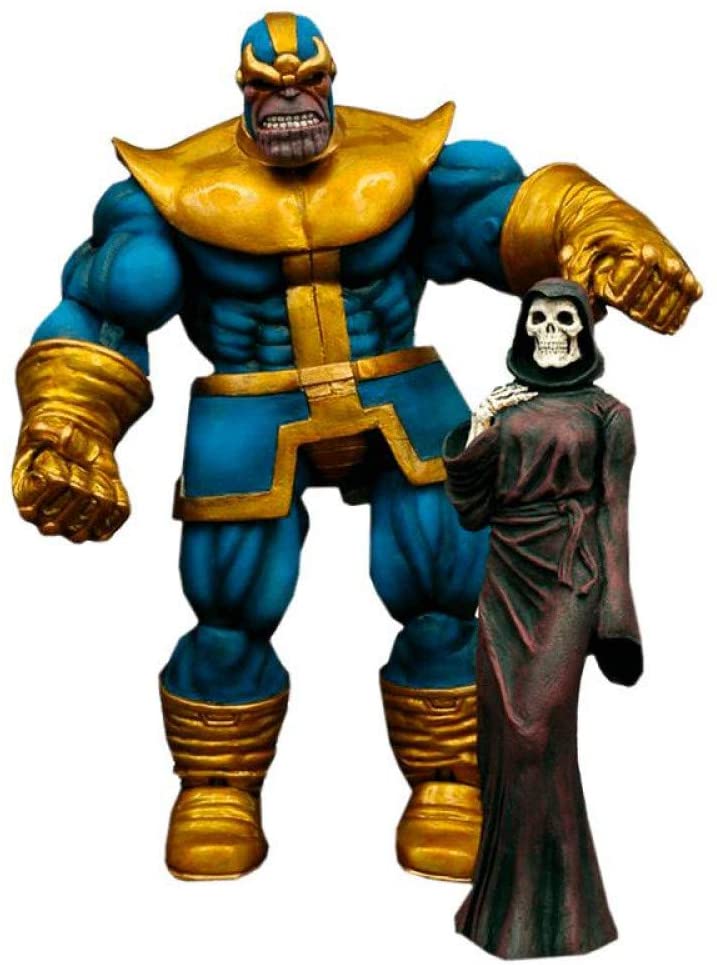 Marvel Select Thanos Actionfigur mit detaillierter Basis