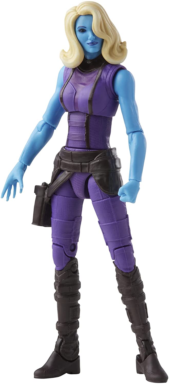 Marvel Legends Series 13 cm große Actionfigur Toy Heist Nebula, Premium-Design, 1 Figur, 1 Zubehör und 2 Build-a-Figure-Teile, mehrfarbig