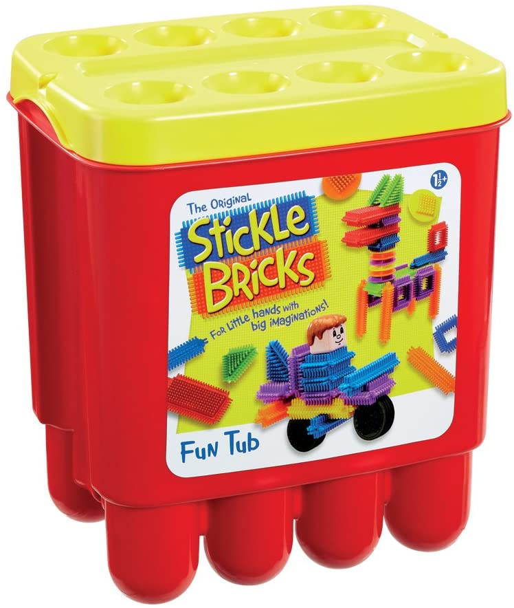 Stickle Bricks TCK07000 Hasbro Stick Fun Tub, multicolor