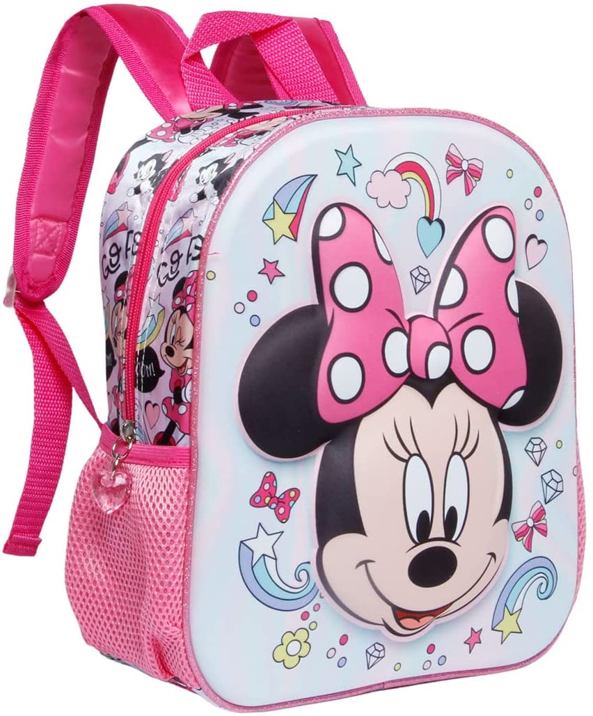 Minnie Mouse Laugh-Kleiner 3D-Rucksack, Pink