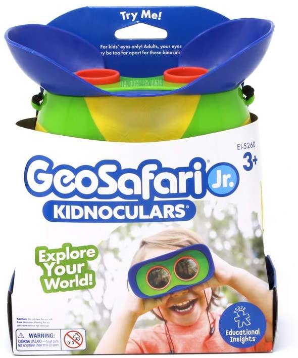 Learning Resources GeoSafari Jr. Kidnoculars Compact Shock Proof First Binoculars for Kids - Yachew
