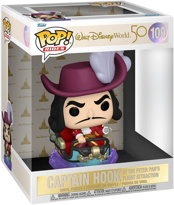 Walt Disney World 50 Captain Hook At The Peter Pan's Flight Attraction Funko 59512 Pop! VInyl #109
