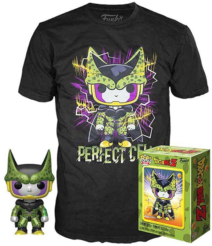 Dragon Ball Z POP! und T-Shirt Perfect Cell #13 und T-Shirt – schwarz – XL