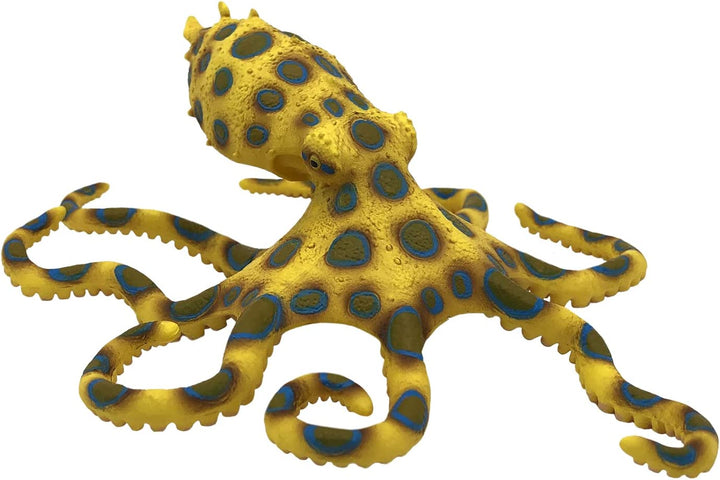 Bullyland 67510 Blue Ring Octopus Spielfigur, ca. 5 cm große Tierfigur detailliert, PVC-frei, ideal als Tortenfigur und kleines Geschenk für Kinder ab 3 Jahren