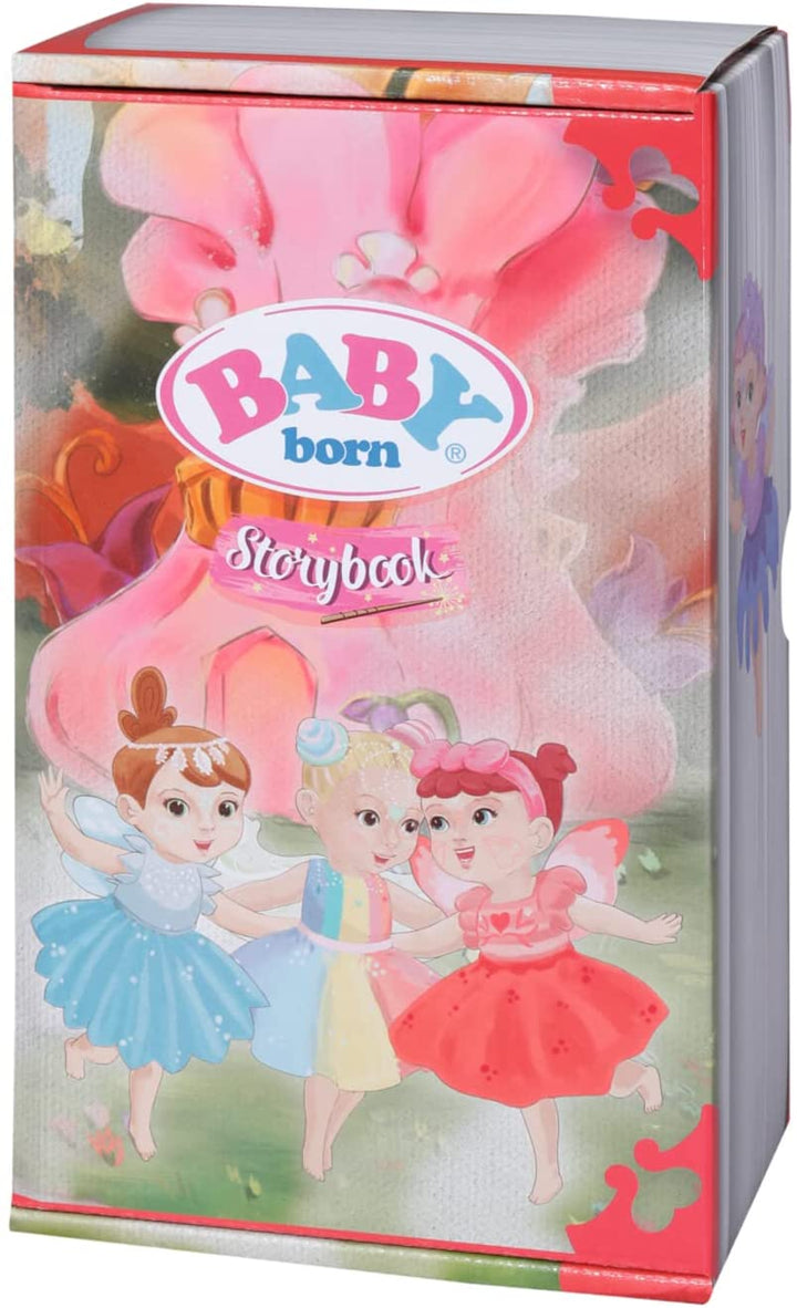BABY born 831823 Märchenbuch Fairy Poppy – 18 cm große, flatternde Flügel – inklusive Puppe