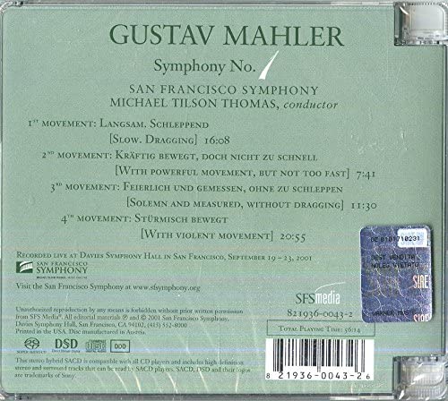 Mahler: Sinfonie Nr. 1 [Audio-CD]