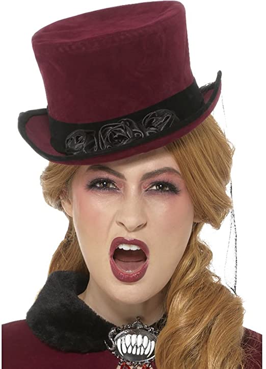 Smiffys 48309 Deluxe Victorian Vampiress Hat (one Size)