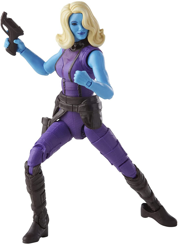 Marvel Legends Series 13 cm große Actionfigur Toy Heist Nebula, Premium-Design, 1 Figur, 1 Zubehör und 2 Build-a-Figure-Teile, mehrfarbig