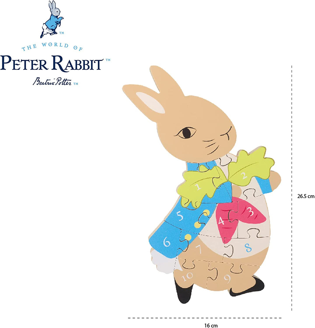 Peter Rabbit Zahlenpuzzle aus Holz