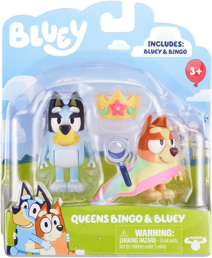 Bluey Queens Bingo &amp; Bluey Figure 2er-Pack