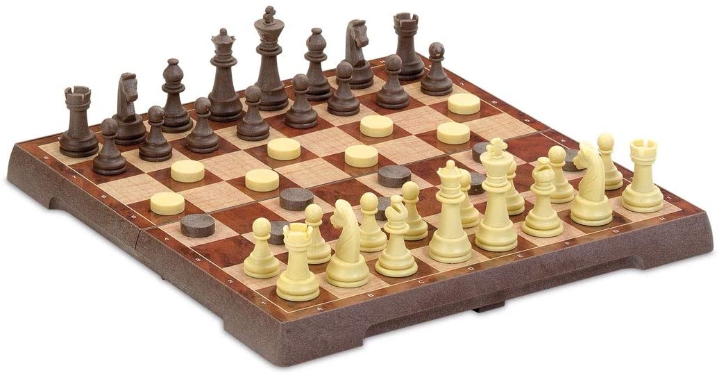 Cayro - Chess Checkers Magnetique - Juego de observación y lógica - Juego de mesa