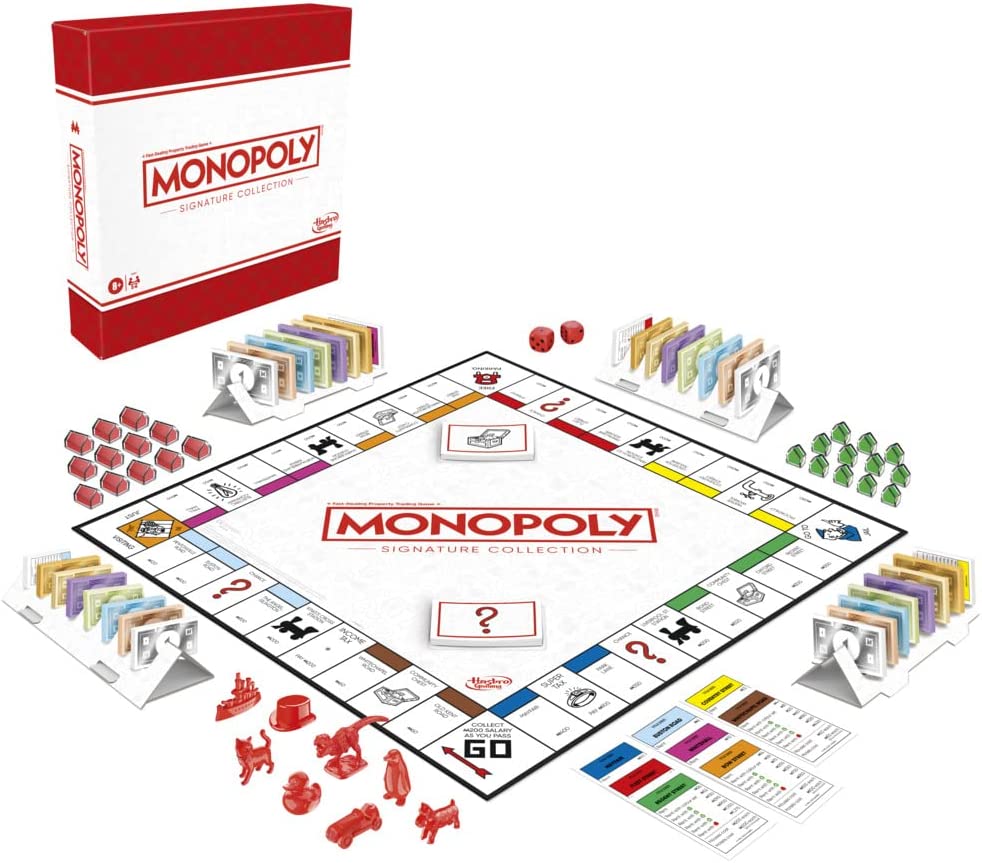 Monopoly Signature Collection Family Board Game for 2 to 6 Players, Premium Pack