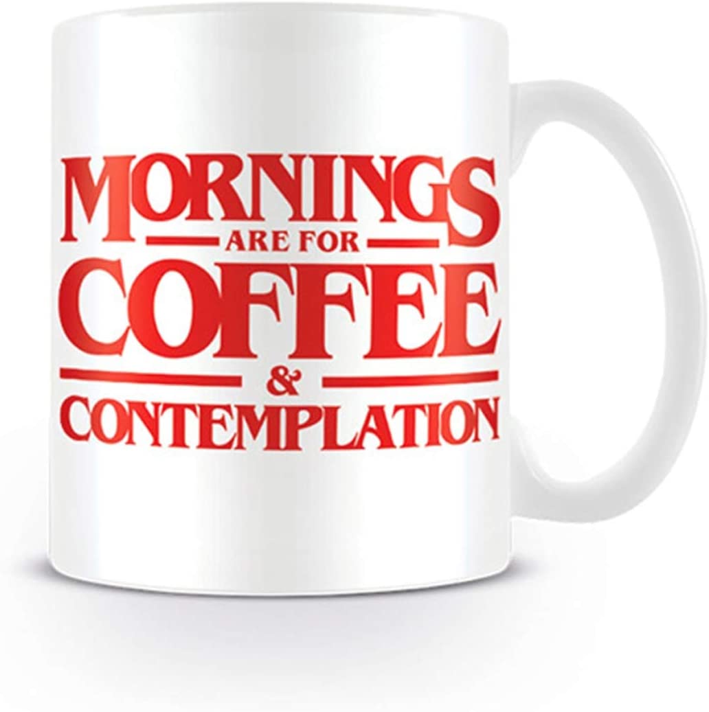 Stranger Things Keramiktasse mit Kaffee- und Kontemplationsdesign in Präsentationsbox – offizielles Merchandise