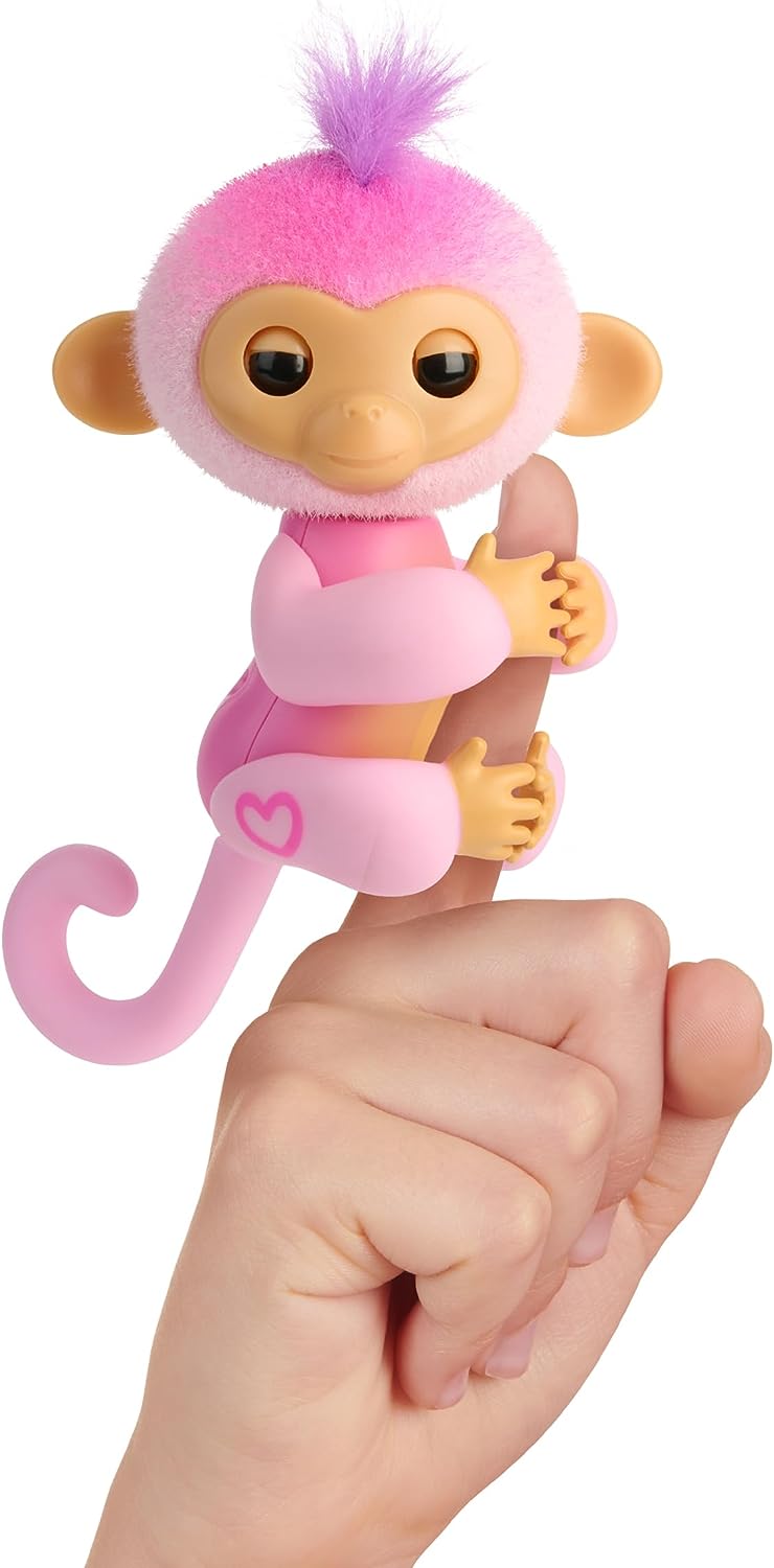 Fingerlings Monkey Pink - Harmony Interactive Baby Monkey with 70+ Sounds & Reactions 10