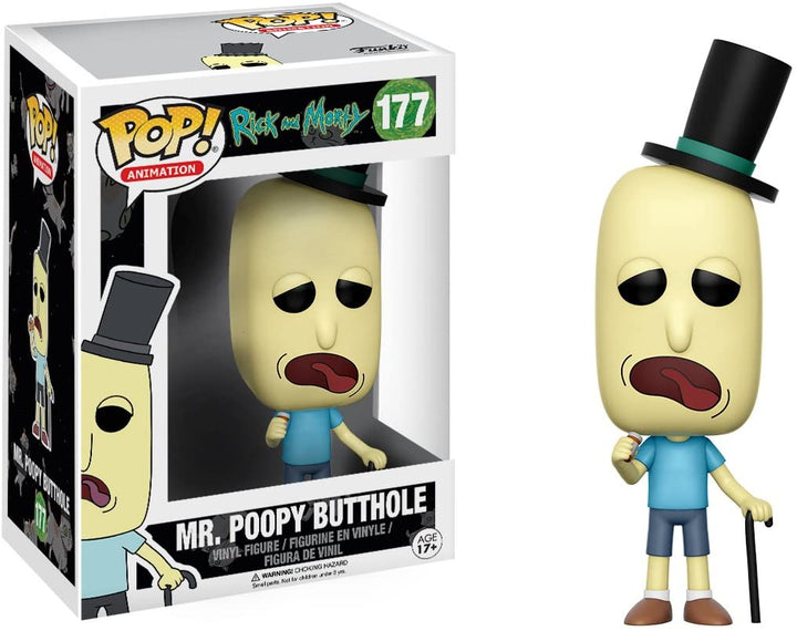 Rick &amp; Morty Mr. Poopy Butthole Funko 12442 Pop! Vinyl Nr. 177