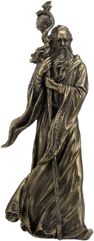 Nemesis Now Merlin Bronzefigur, 28 cm, Kunstharz, Einheitsgröße