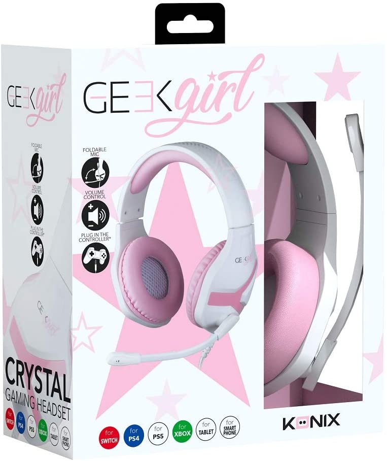 Konix Casque Crystal universel - Geek Girl
