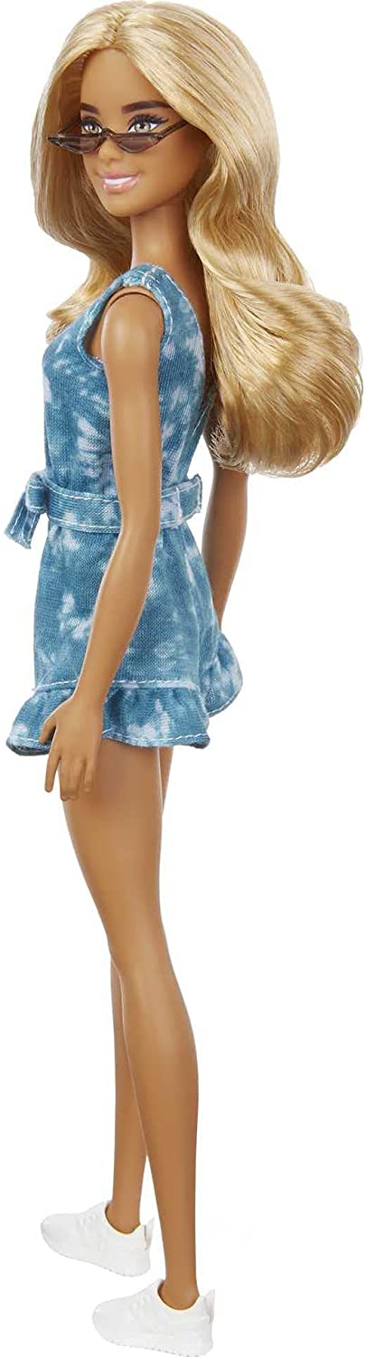 Barbie GRB65 Fashionista-Puppe mit Batik-Strampler, mehrfarbig, 31,75 cm*5,08
