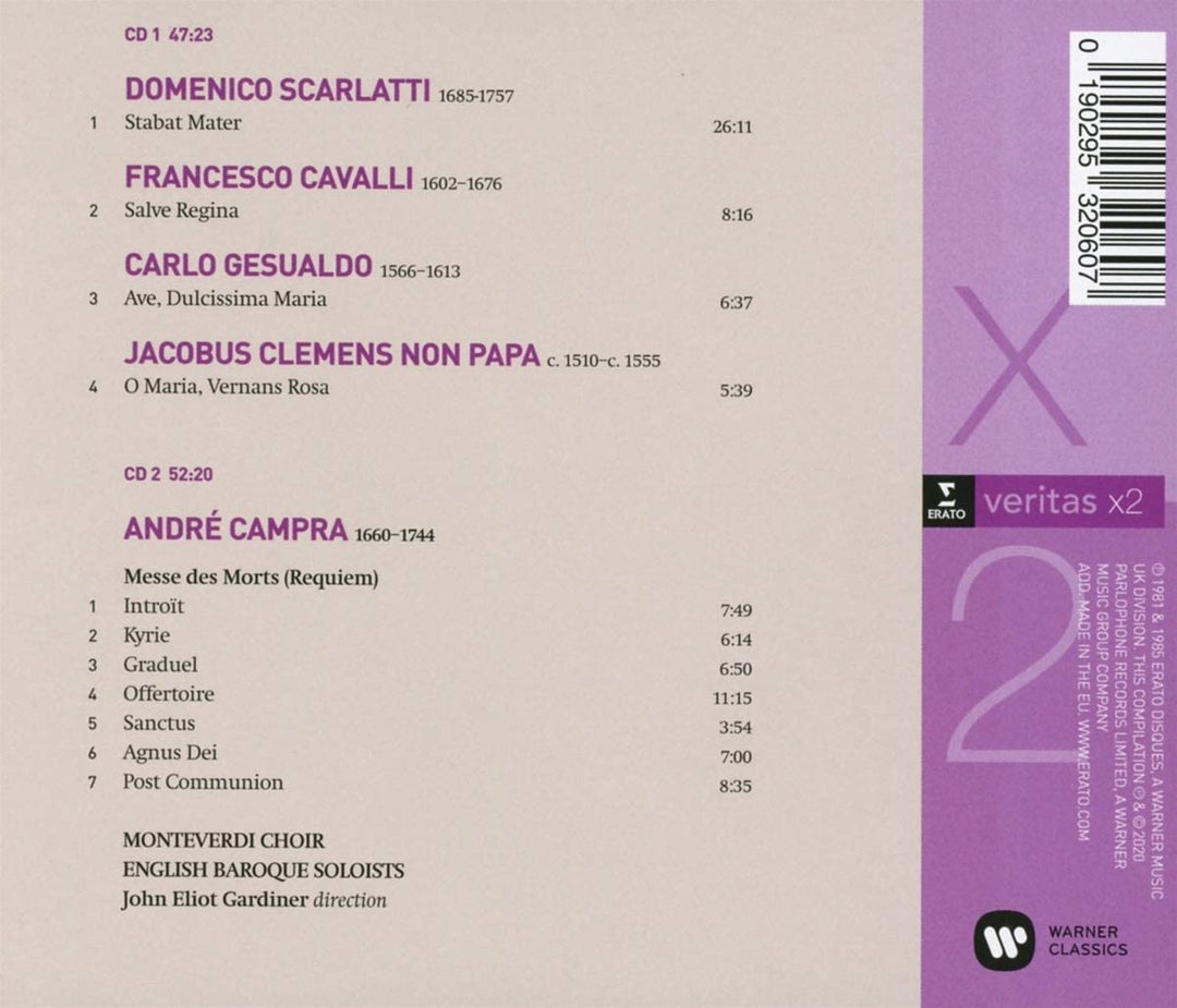 John Eliot Gardiner - Scarlatti: Stabat Mater / Campra: Messe des morts [Audio CD]