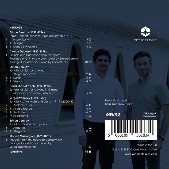 Erbe [Fedor Rudin; Boris Kusnezow] [Orchid Classics: ORC100183] [Audio CD]