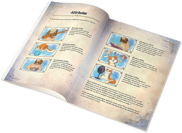 Animal Adventures: Starter Set – Rollenspiel-Tischspiel für Anfänger mit detaillierten RPG-Hunde- und Katzenminiaturen, Spielkarte, Charakterbögen, leicht zu erlernenden Regeln, 5e-Kampagnen-kompatibel