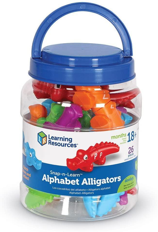 Learning Resources LER 6704 Snap n Learn Alphabet Gators Multicoloured - Yachew