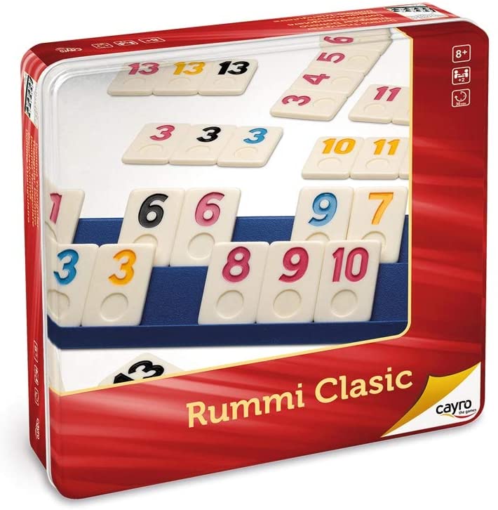 Cayro – Rummi Classic Metallbox – Traditionelles Spiel – Brettspiel