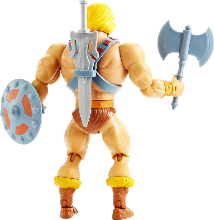 Masters of the Universe HGH44 Origins He-Man Action Figure, Battle Character for Storytelling Play and Display, Gift for 6 to 10 Year Olds and Adult Collectors, Multicolor, 15.0 cm*4.0 cm*10.0 cm