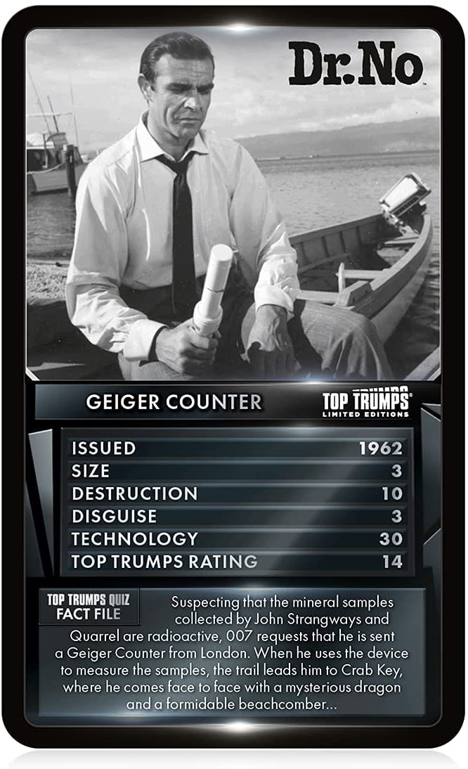 Top Trumps WM01336-EN1-6 Limited Edition James Bond Gadgets and Vehicles