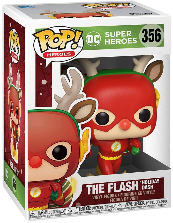 Dc Super Heroes The Flash Holiday Dash Funko 50654 Pop! Vinile #356