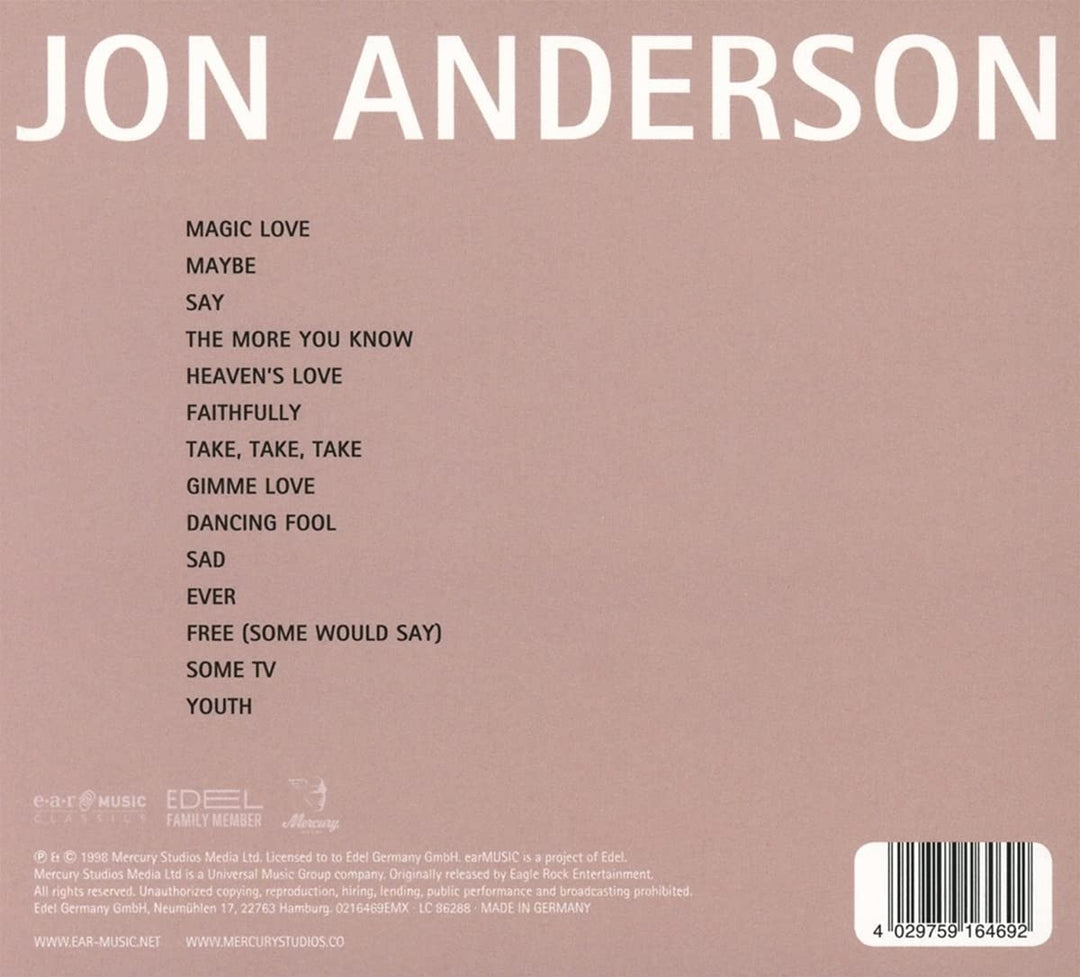 Jon Anderson - The More You Know [Audio CD]
