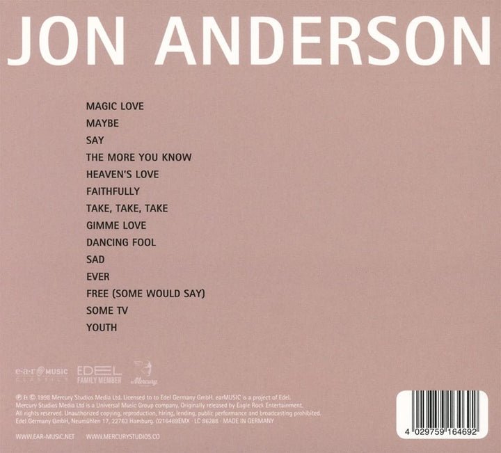 Jon Anderson – The More You Know [Audio-CD]