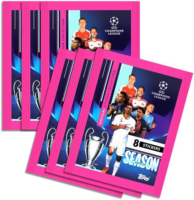 Topps UEFA Champions League Stickers - Multipack (6 packets/48 Stickers)