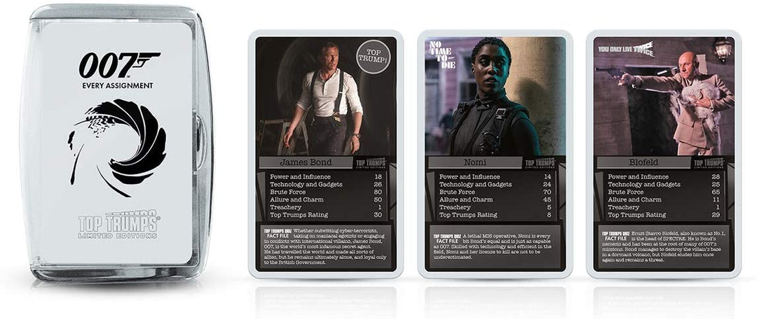 James Bond Every Assignment Top Trumps Limited Editions-Kartenspiel