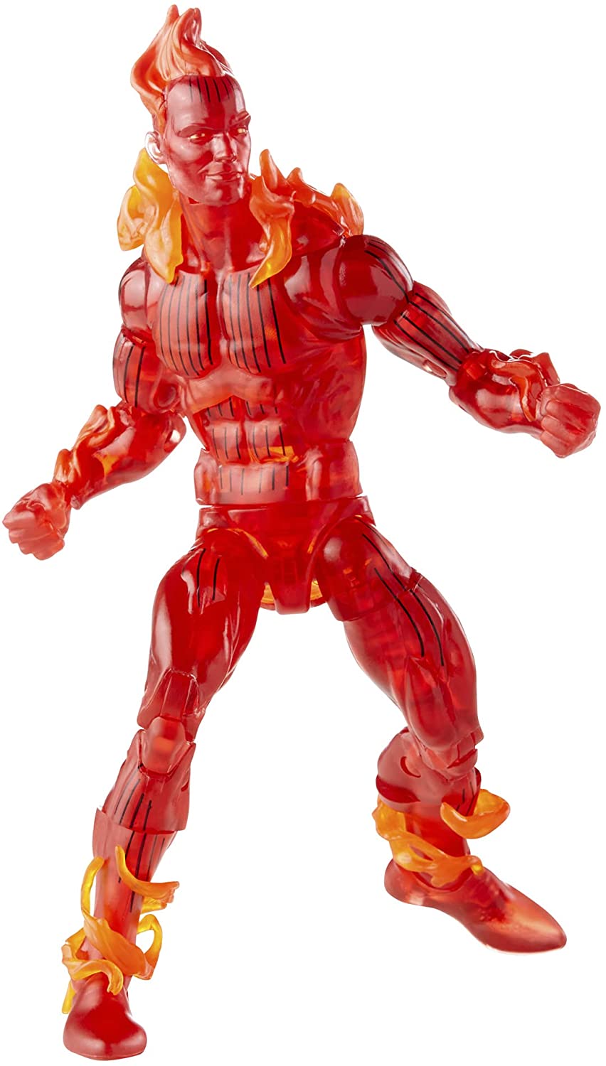 Hasbro Marvel Legends Series Retro Fantastic Four The Human Torch 6-Zoll-Action