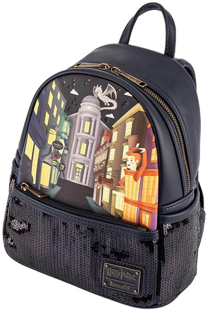 Loungefly Mini-Rucksack „Harry Potter Diagon Alley“ mit Pailletten